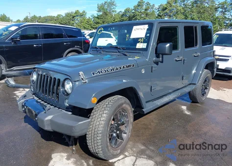 2017 Jeep Wrangler Unlimited Smoky Mountain 4X4 из США, поврежденный, VIN 1C4HJWEG2HL633800